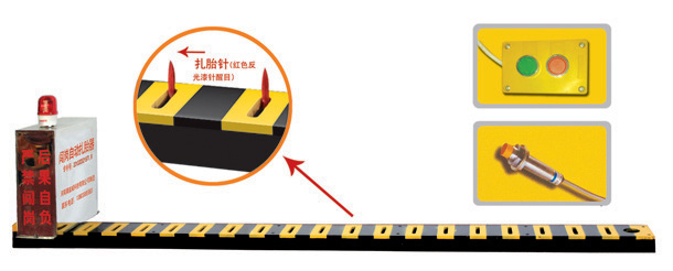 衡水滨湖新区V3嵌入式闯岗自动扎胎器/阻车器